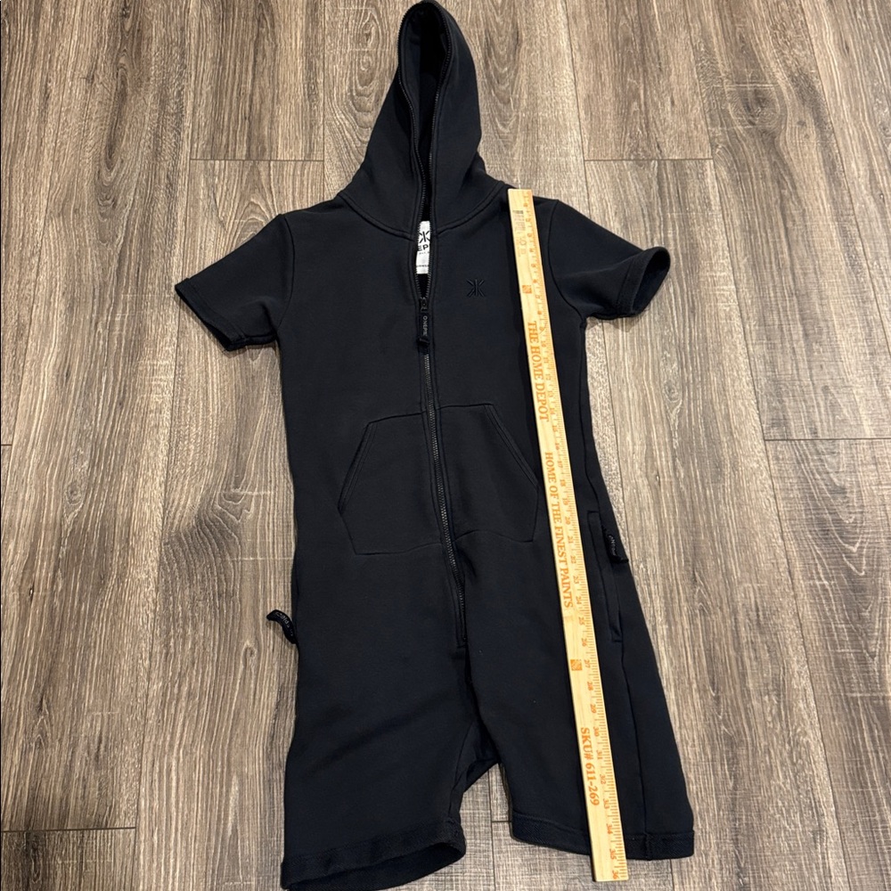 Onepiece Charcoal Hooded Jumpsuit - Picture 3 of 7